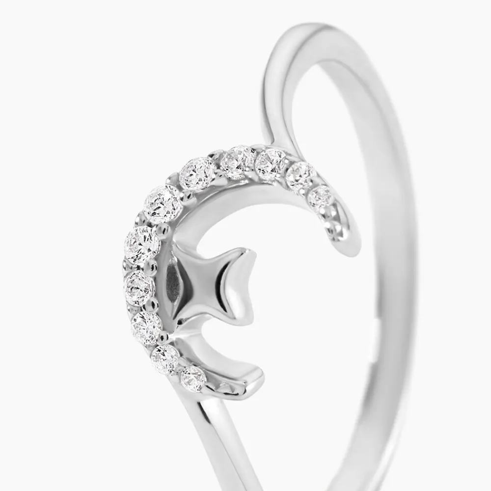 Bague Estrella Argent Blanc Oxyde De Zirconium|Marc Orian Online