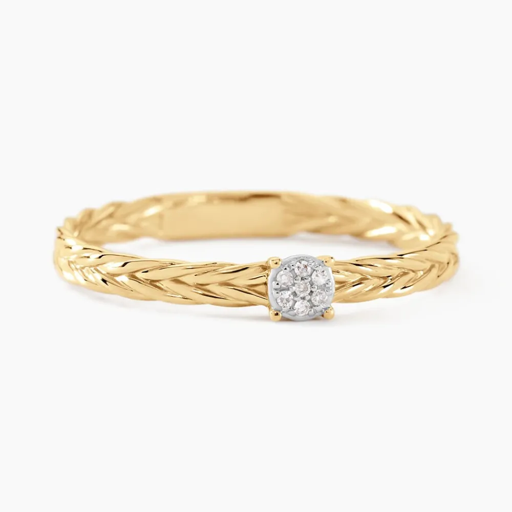 Bague Euthymius Or Jaune Diamant|Marc Orian Online