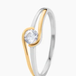 Bague Evora Or Jaune Argent Blanc Oxyde De Zirconium|Marc Orian Clearance