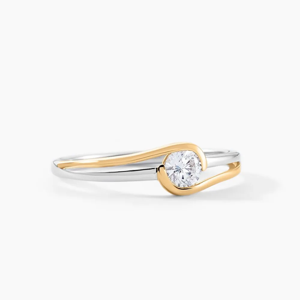 Bague Evora Or Jaune Argent Blanc Oxyde De Zirconium|Marc Orian Clearance