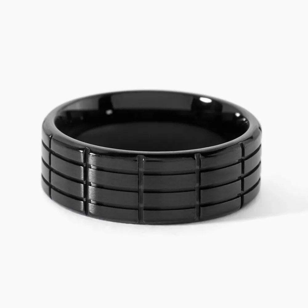 Bague Fabio Acier Noir|Marc Orian Clearance