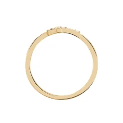 Bague Fatos Plaqué Or Jaune Oxyde De Zirconium