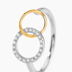 Bague Fei Or Jaune Argent Blanc Oxyde De Zirconium|Marc Orian Outlet