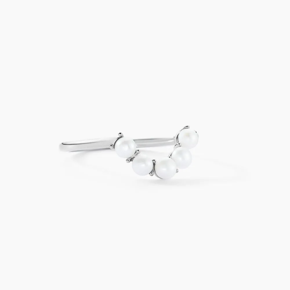 Bague Felisia Argent Blanc Perle De Culture|Marc Orian New