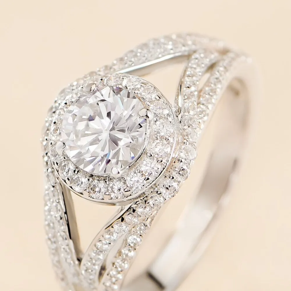 Bague Ferne Argent Blanc Oxyde De Zirconium|Marc Orian Sale