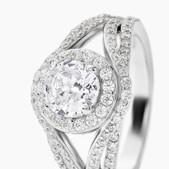 Bague Ferne Argent Blanc Oxyde De Zirconium|Marc Orian Sale