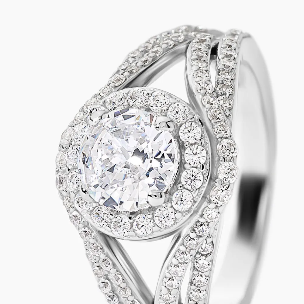 Bague Ferne Argent Blanc Oxyde De Zirconium|Marc Orian Sale
