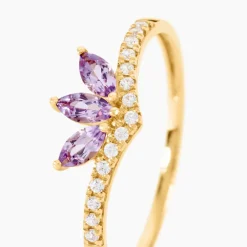 Bague Florelys Or Jaune Améthyste Oxyde De Zirconium|Marc Orian Clearance