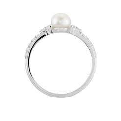 Bague Florenty Argent Blanc Perle De Culture Et Oxyde De Zirconium|Marc Orian Outlet