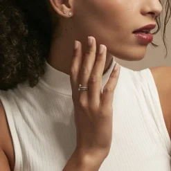 Bague Gait Argent Blanc Oxyde De Zirconium|Marc Orian Outlet