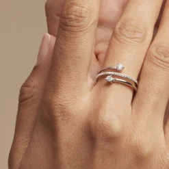 Bague Gait Argent Blanc Oxyde De Zirconium|Marc Orian Outlet