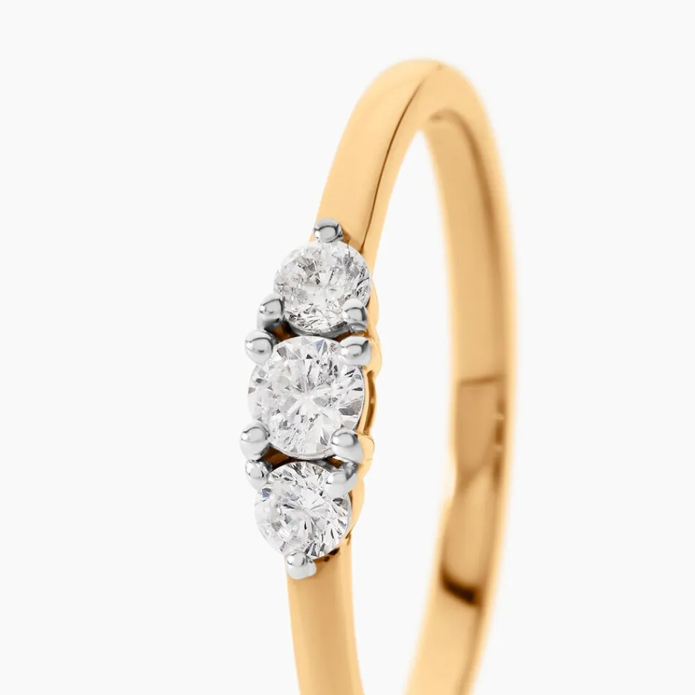 Bague Georgia Plaqué Or Jaune Oxyde De Zirconium|Marc Orian Clearance