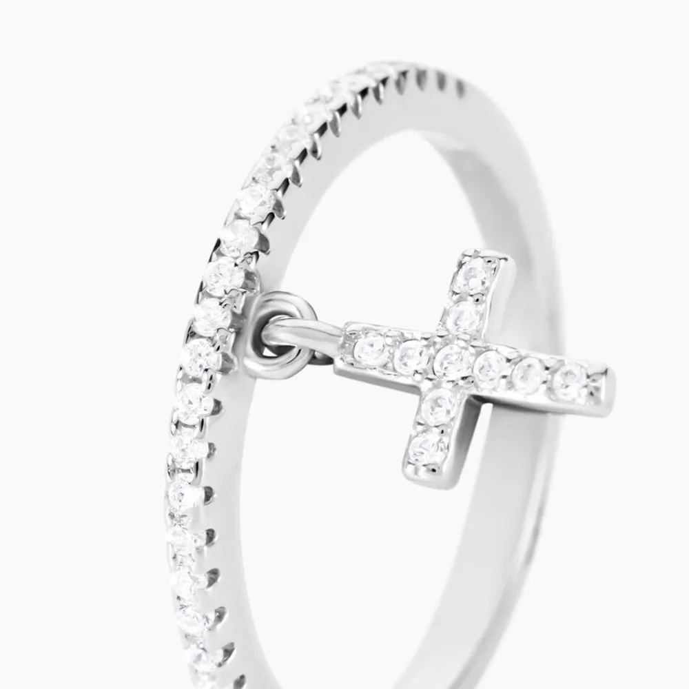 Bague Gorane Argent Blanc Oxyde De Zirconium|Marc Orian New