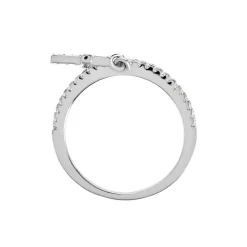 Bague Gorane Argent Blanc Oxyde De Zirconium|Marc Orian New