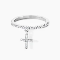 Bague Gorane Argent Blanc Oxyde De Zirconium|Marc Orian New