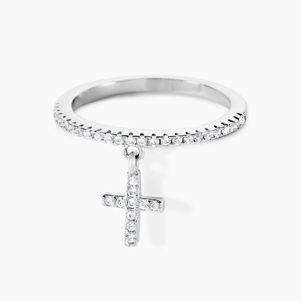 Bague Gorane Argent Blanc Oxyde De Zirconium|Marc Orian New