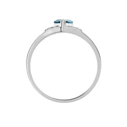 Bague Grishilda Or Blanc Topaze Oxyde