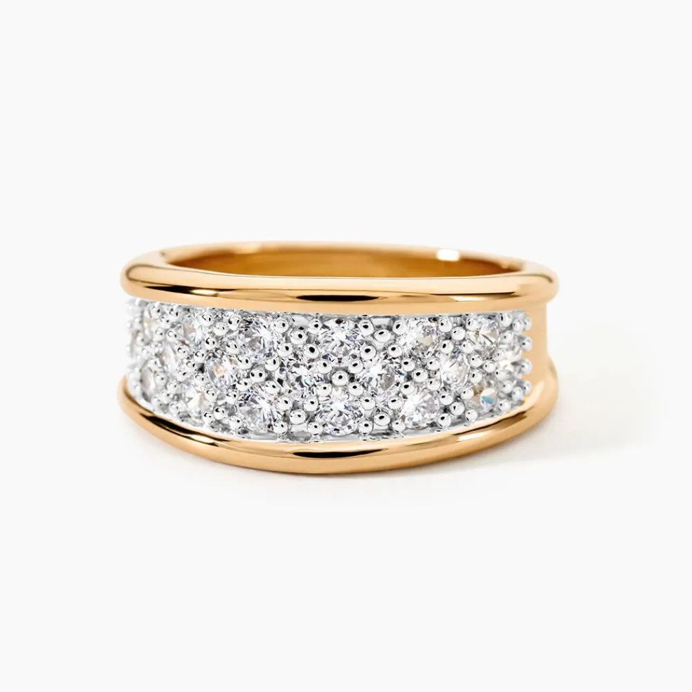 Bague Guerline Plaqué Or Jaune Oxyde De Zirconium|Marc Orian New