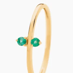 Bague Harding Or Jaune Emeraude