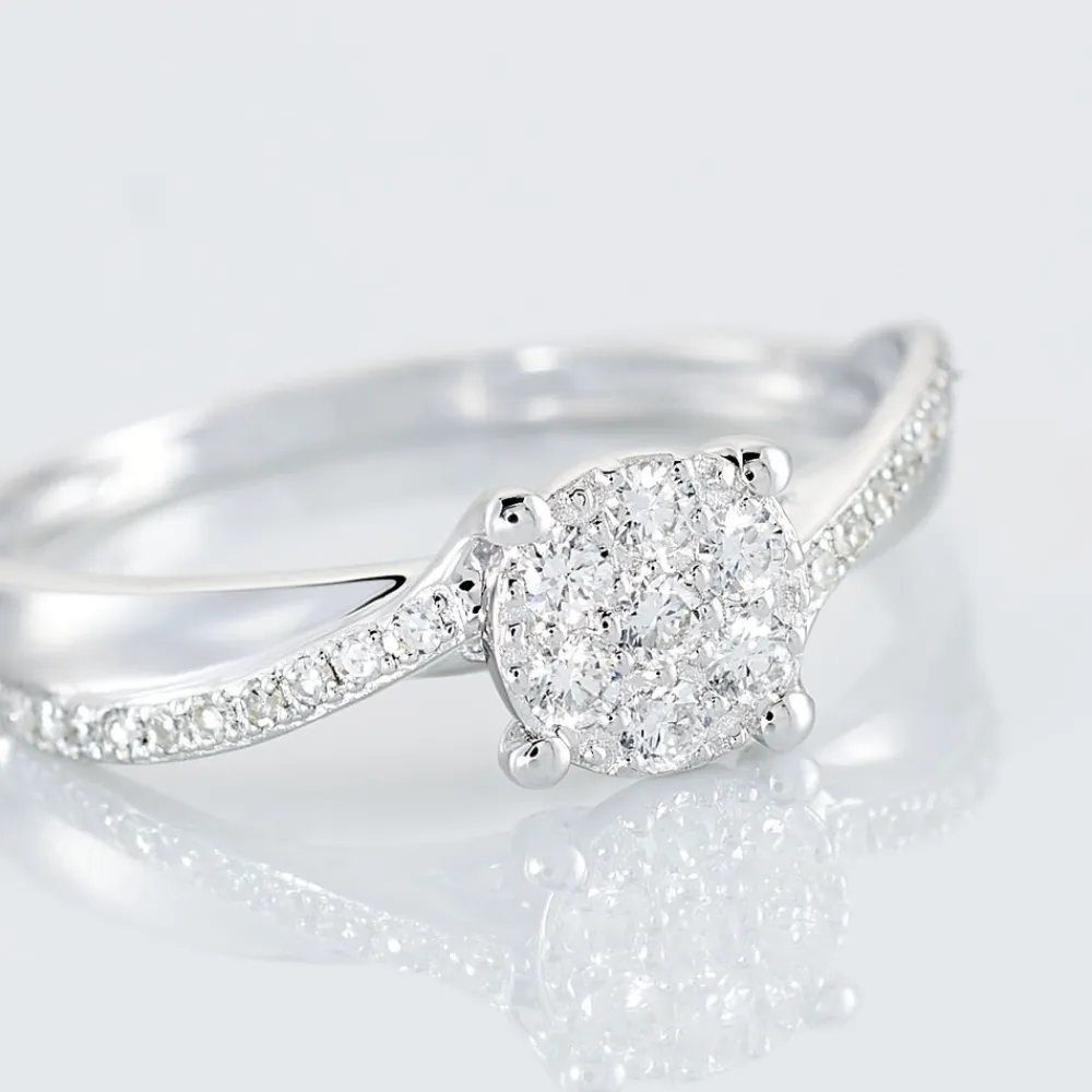 Bague Hebe Or Blanc Diamant|Marc Orian Best