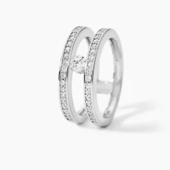 Bague Hermione Argent Blanc Oxyde De Zirconium|Marc Orian Discount