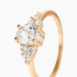 Bague Inara Plaqué Or Doré Oxyde De Zirconium|Marc Orian Discount