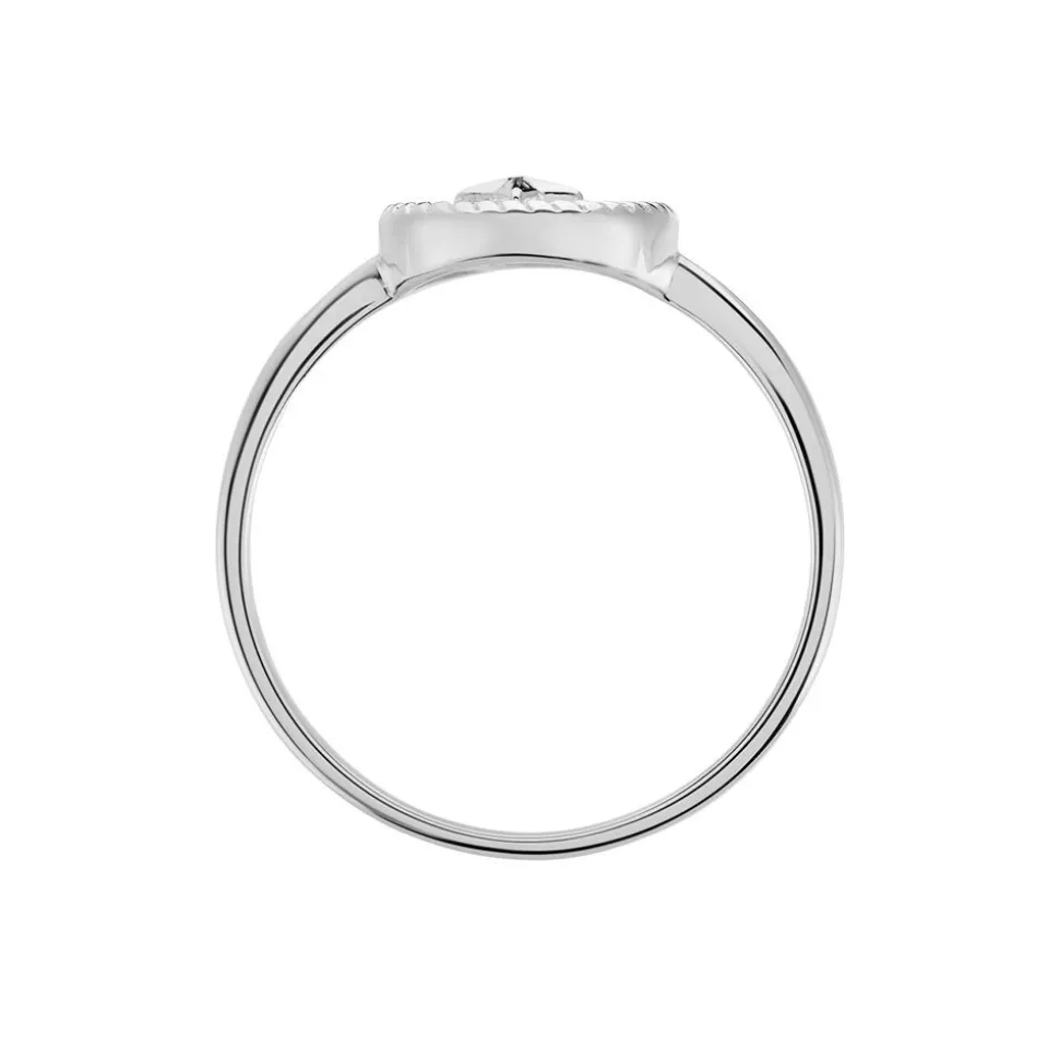Bague Izarra Argent Blanc Nacre