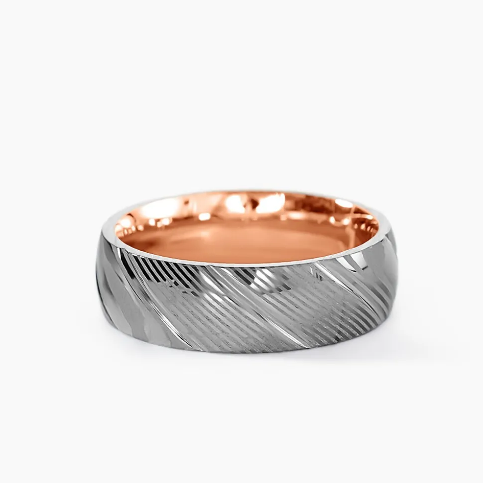 Bague Jourdan Acier Bicolore