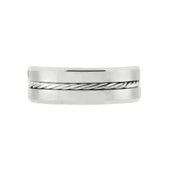 Bague Iron Tungstene Blanc|JOURDAN Discount