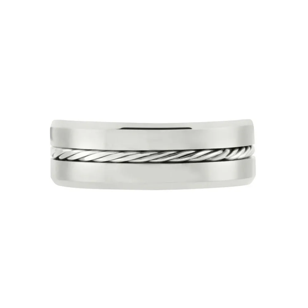 Bague Iron Tungstene Blanc|JOURDAN Discount
