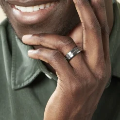 Bague Iron Tungstene Blanc|JOURDAN Discount