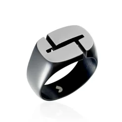 Bague Jourdan Jok Acier Gris