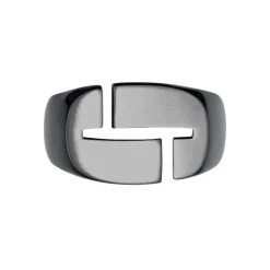 Bague Jourdan Jok Acier Gris