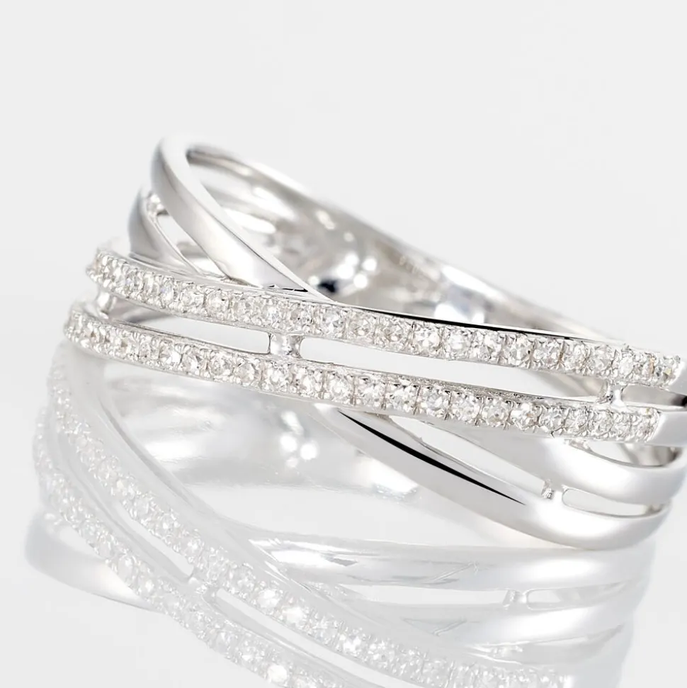 Bague Julianne Or Blanc Diamant Divers