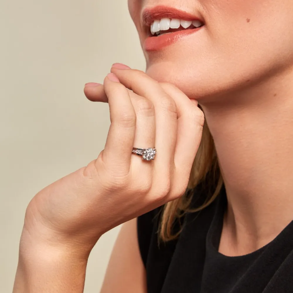 Bague Kate Ld Or Jaune Diamant Synthetique Blanc Diamant Synthetique|Marc Orian Online
