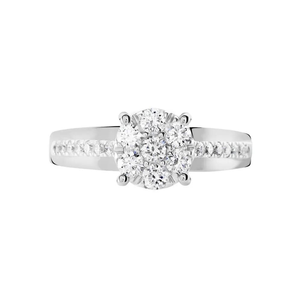 Bague Kate Ld Platine Blanc Diamant Synthétique|Marc Orian Sale