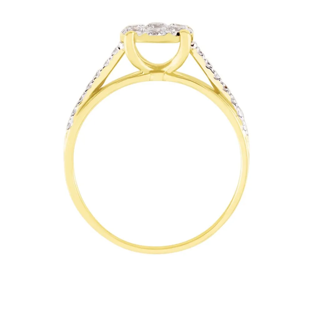 Bague Kate Or Jaune Diamant Synthétique|Marc Orian Discount