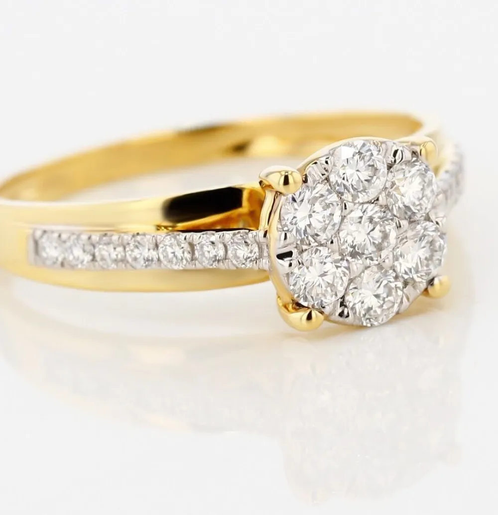 Bague Kate Or Jaune Diamant Synthétique|Marc Orian Discount