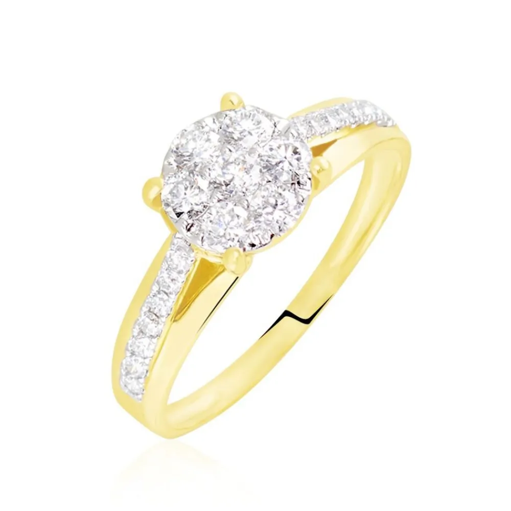 Bague Kate Or Jaune Diamant Synthétique|Marc Orian Discount