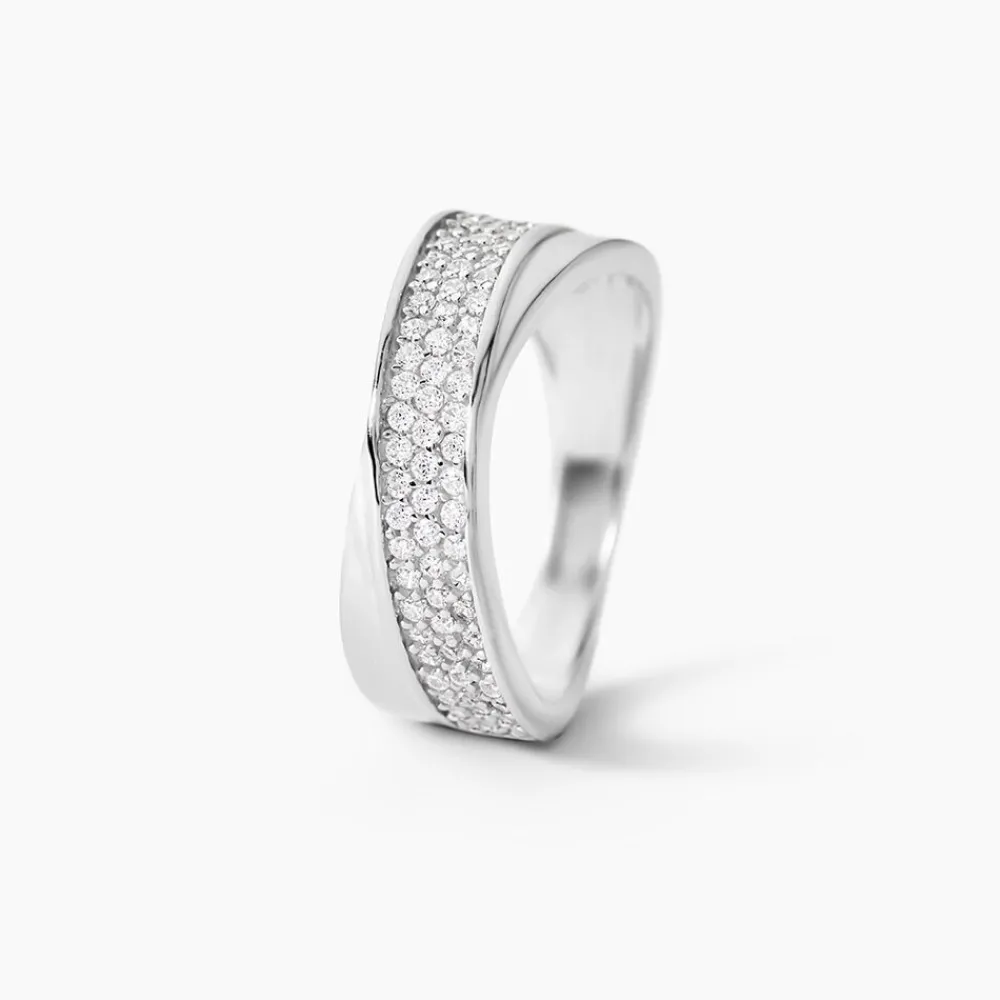 Bague Kawtare Argent Blanc Oxyde De Zirconium|Marc Orian Discount