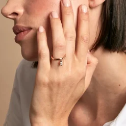 Bague Kenta Argent Rose Oxyde De Zirconium|Marc Orian Hot