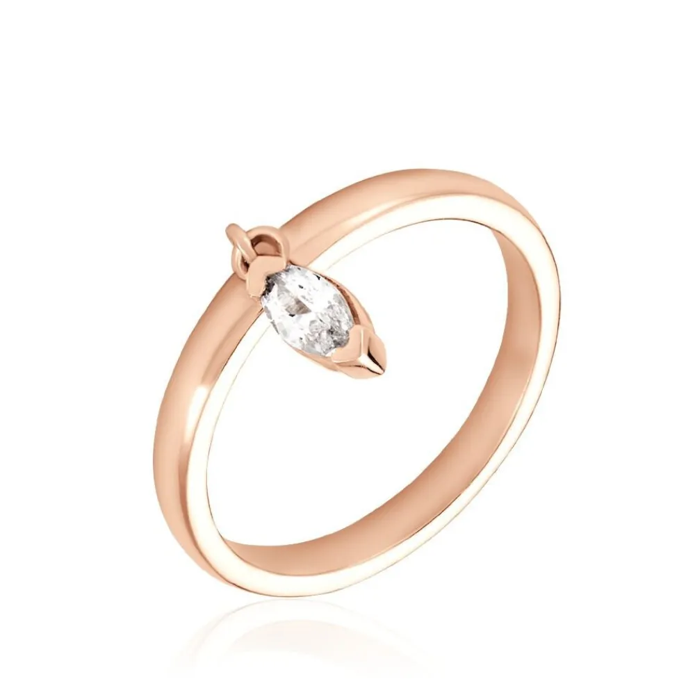 Bague Kenta Argent Rose Oxyde De Zirconium|Marc Orian Hot