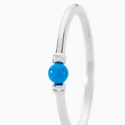 Bague Laelle Argent Blanc Turquoise