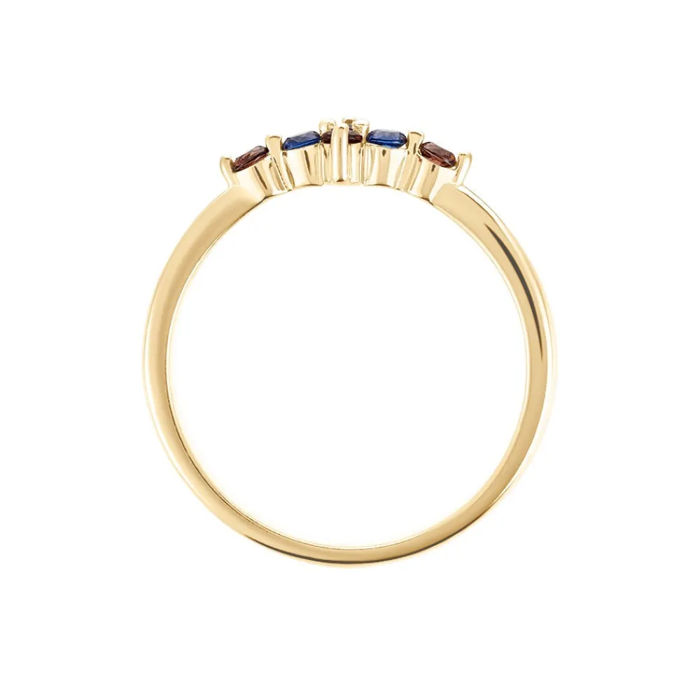 Bague Laeticia Plaqué Or Doré Pierres De Synthèses|Marc Orian Hot