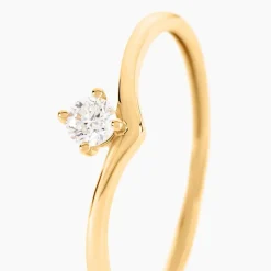 Bague Laocadia Or Jaune Diamant Synthétique|Marc Orian Hot