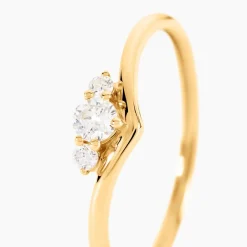Bague Laurentius Or Jaune Diamant Synthétique|Marc Orian Outlet