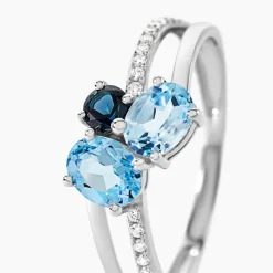 Bague Lilia Or Blanc Topaze|Marc Orian Clearance