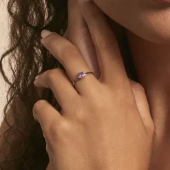 Bague Lily Or Blanc Amethyste|Marc Orian Online