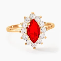 Bague Lisea Plaqué Or Jaune Verre Et Oxyde De Zirconium|Marc Orian Hot