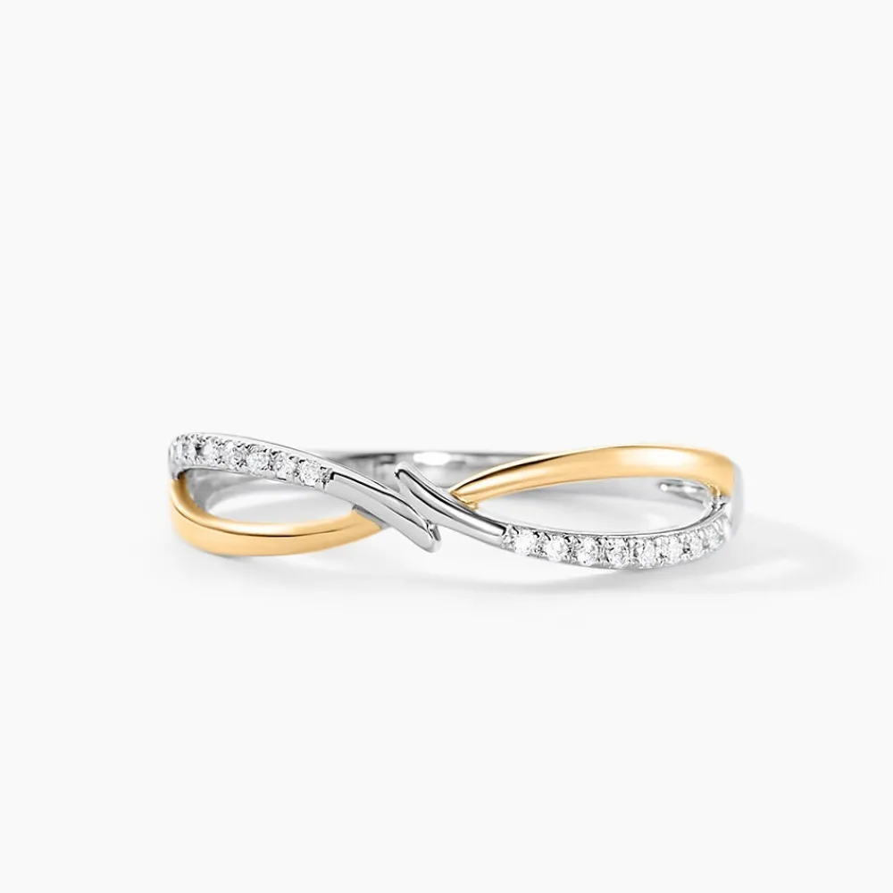 Bague Lohane Or Jaune et Argent Blanc Oxyde De Zirconium|Marc Orian